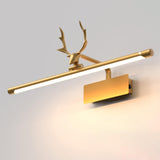 Artistic Deer Antler and Linear Vanity Wall Light Image - 4