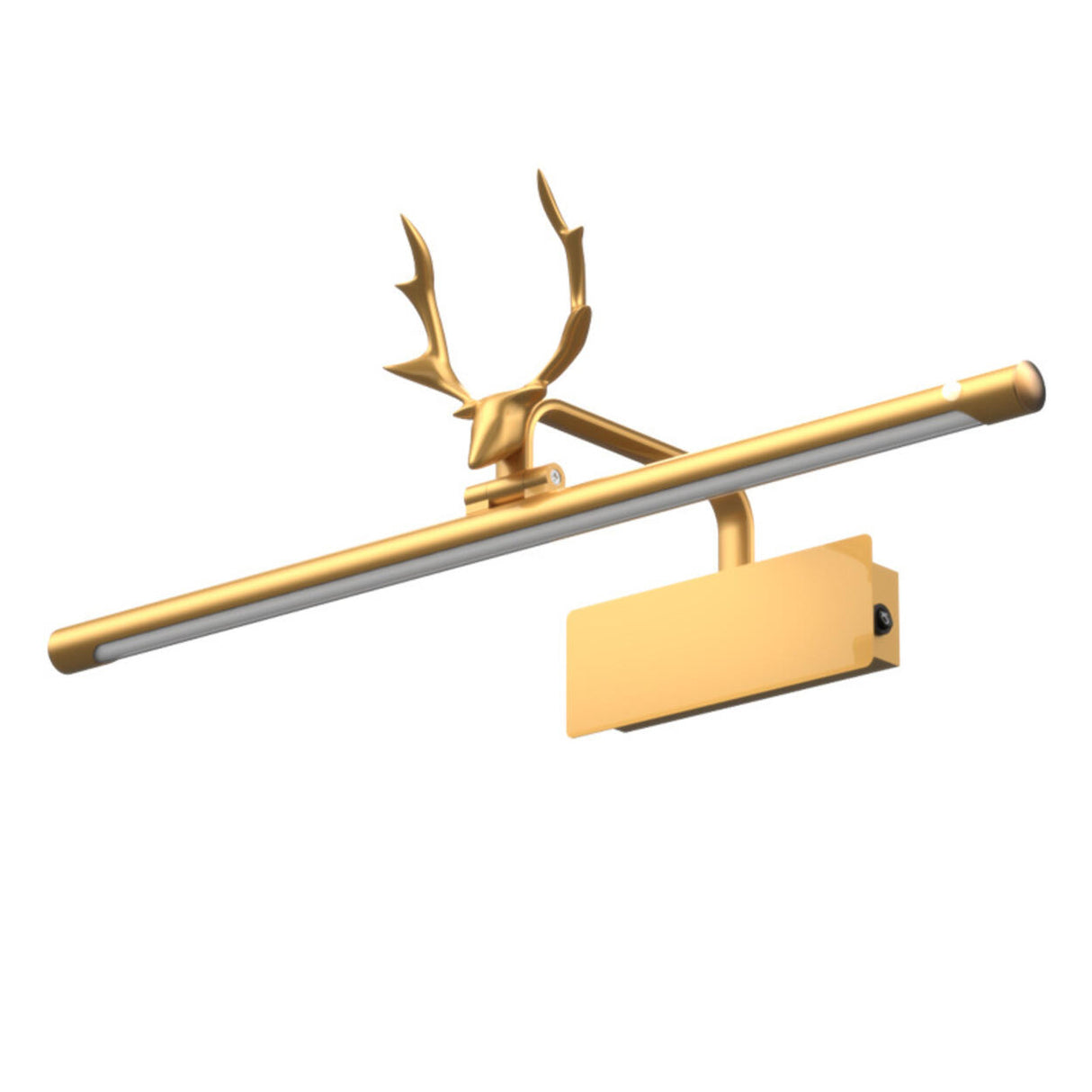 Artistic Deer Antler and Linear Vanity Wall Light Image - 5