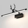 Artistic Deer Antler and Linear Vanity Wall Light Image - 6