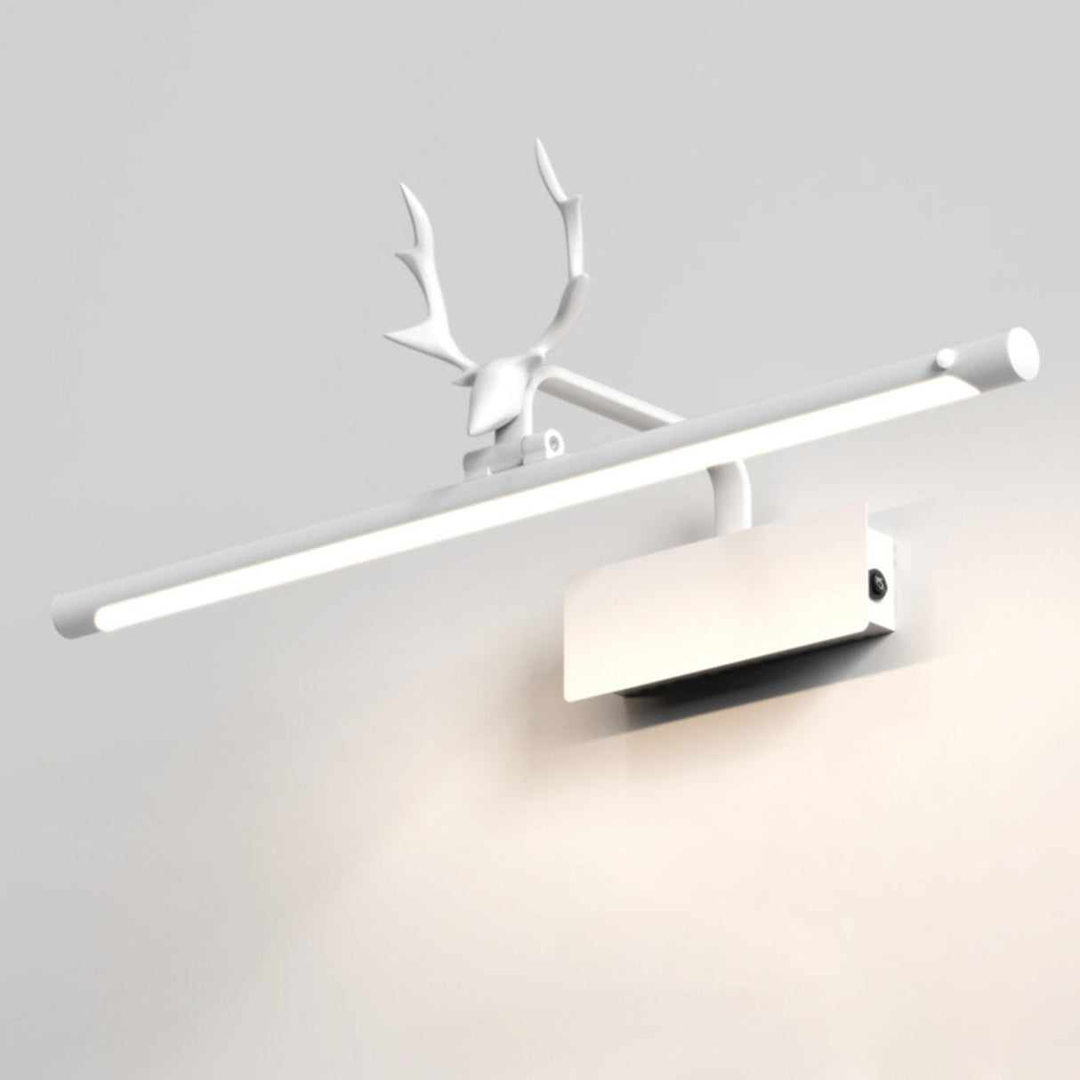 Artistic Deer Antler and Linear Vanity Wall Light Image - 7