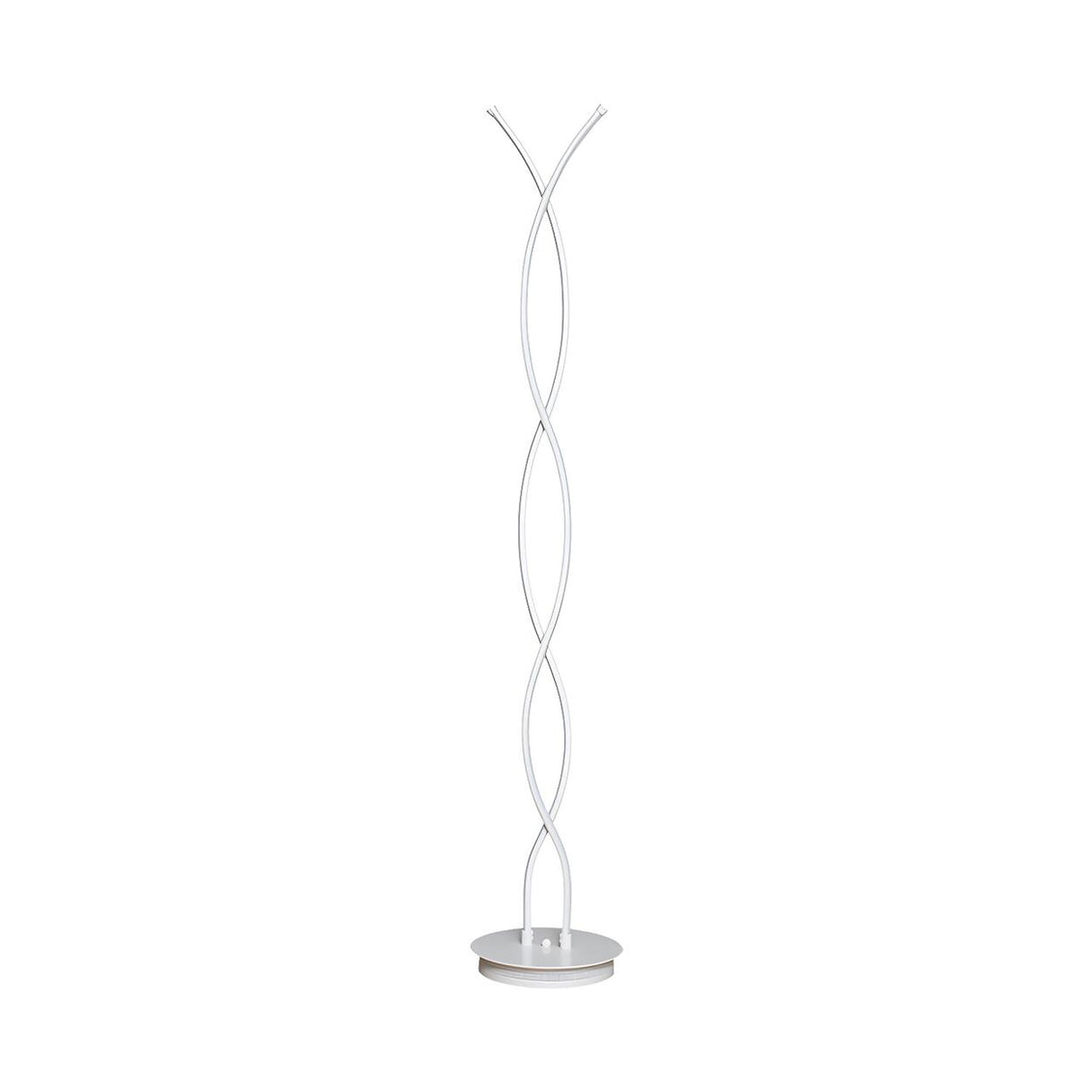 Artistic Design Modern White Spiral LED Floor Lamp Image - 3