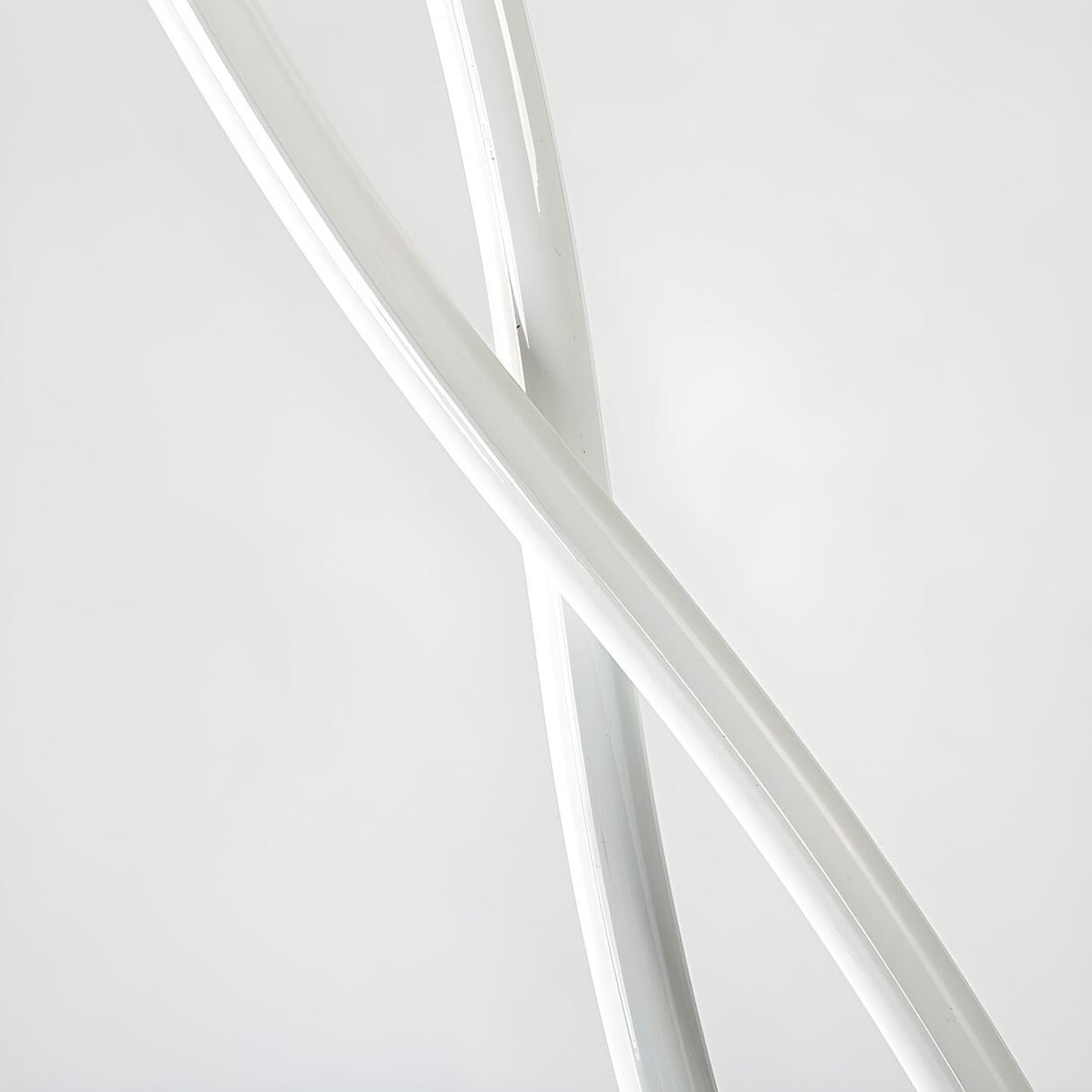 Artistic Design Modern White Spiral LED Floor Lamp Image - 9