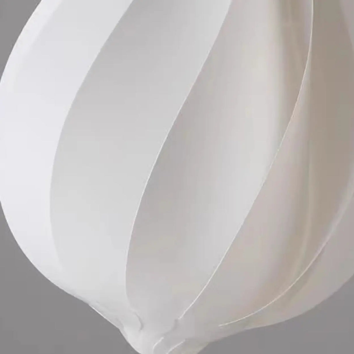 Artistic Dining Room White Teardrop Pendant Light Image - 14