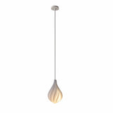 Artistic Dining Room White Teardrop Pendant Light Image - 9