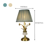 Artistic Elegant Gold Floral Metal Base Table Lamp #size