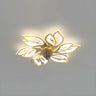 Artistic Flower Geometric Ceiling Fan with LED Light Image - 10