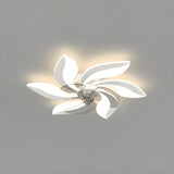 Artistic Flower Geometric Ceiling Fan with LED Light Image - 3