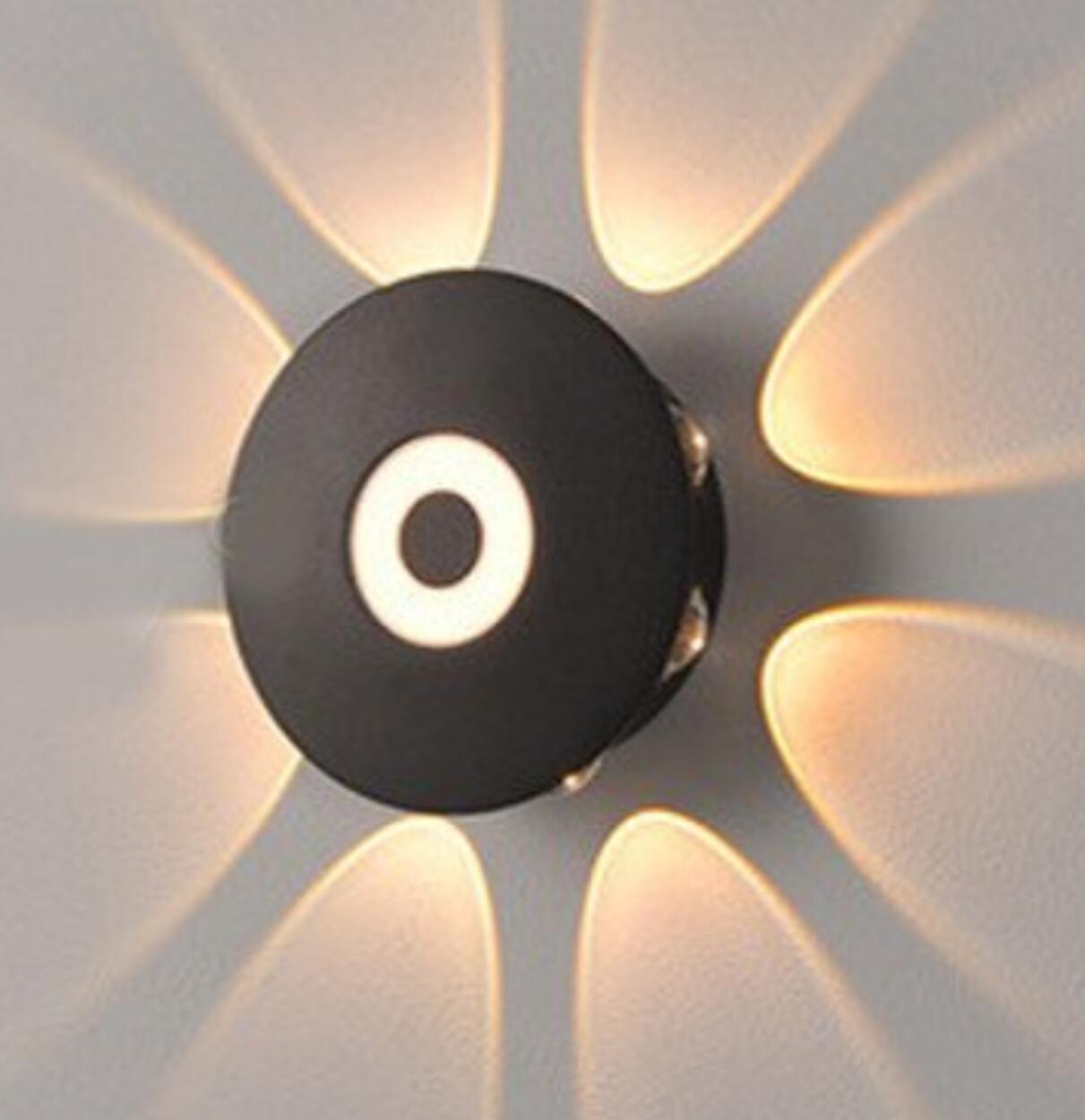 Artistic Flower Light Pattern Wall Sconce  Image - 7