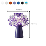 Artistic Flowerpot Shape Creative Atmosphere Table Lamp #size