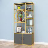 Artistic Geometric Metal Living Room Display Cabinet Image - 11