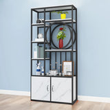 Artistic Geometric Metal Living Room Display Cabinet Image - 2