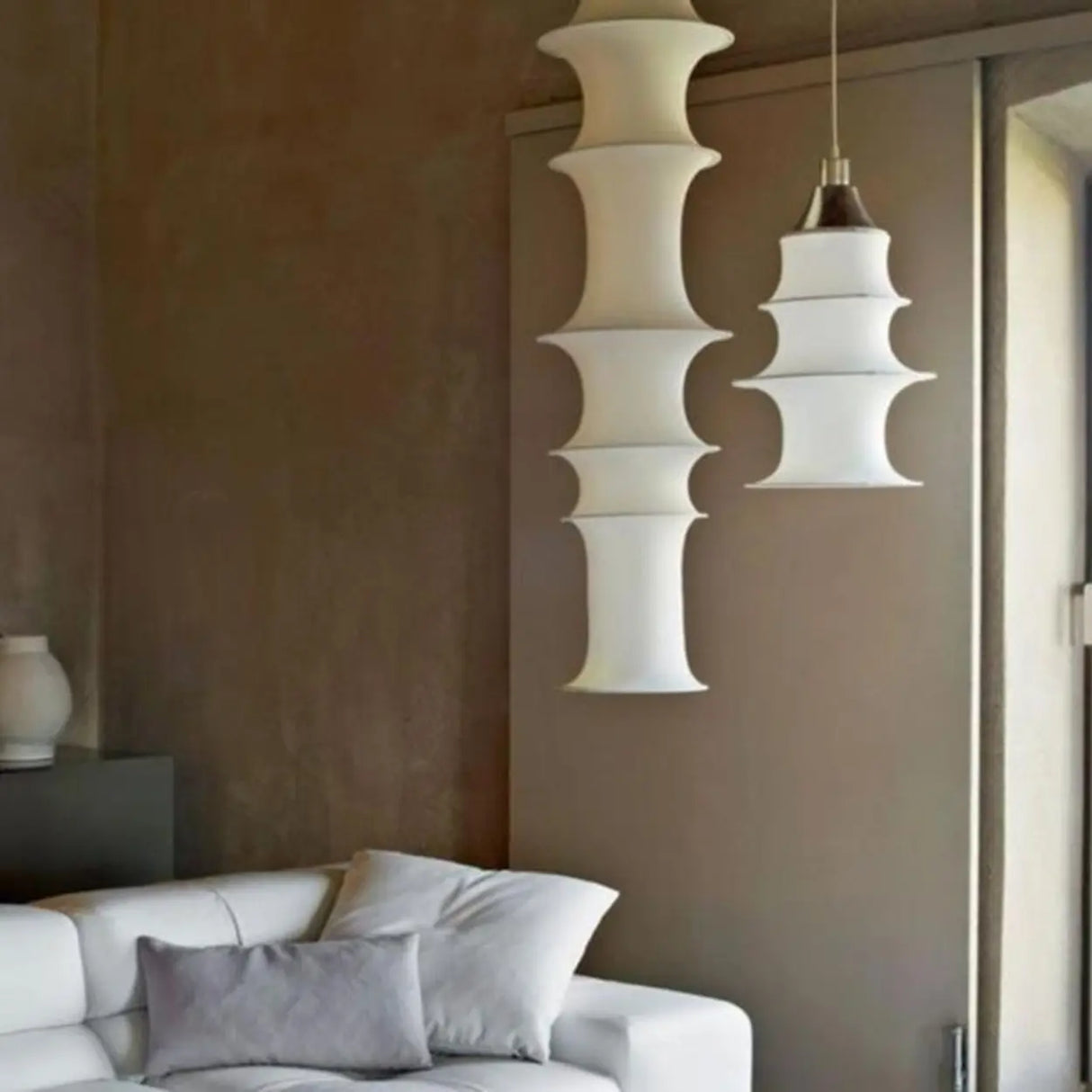 Artistic Geometric Sculptural Living Room Pendant Light Image - 5