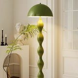 Artistic Green Mushroom-Shape Metal LED Floor Light Image - 4