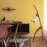 Artistic Lantern Wooden Mantis Modern Floor Lamp Image - 2