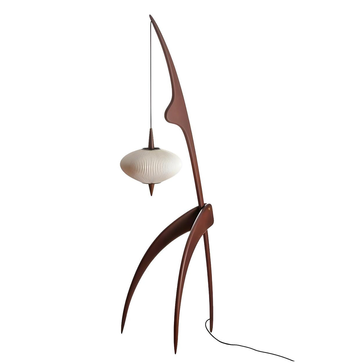 Artistic Lantern Wooden Mantis Modern Floor Lamp Image - 4