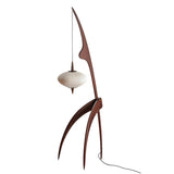 Artistic Lantern Wooden Mantis Modern Floor Lamp Image - 4