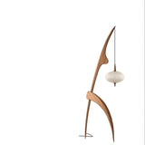 Artistic Lantern Wooden Mantis Modern Floor Lamp Image - 6