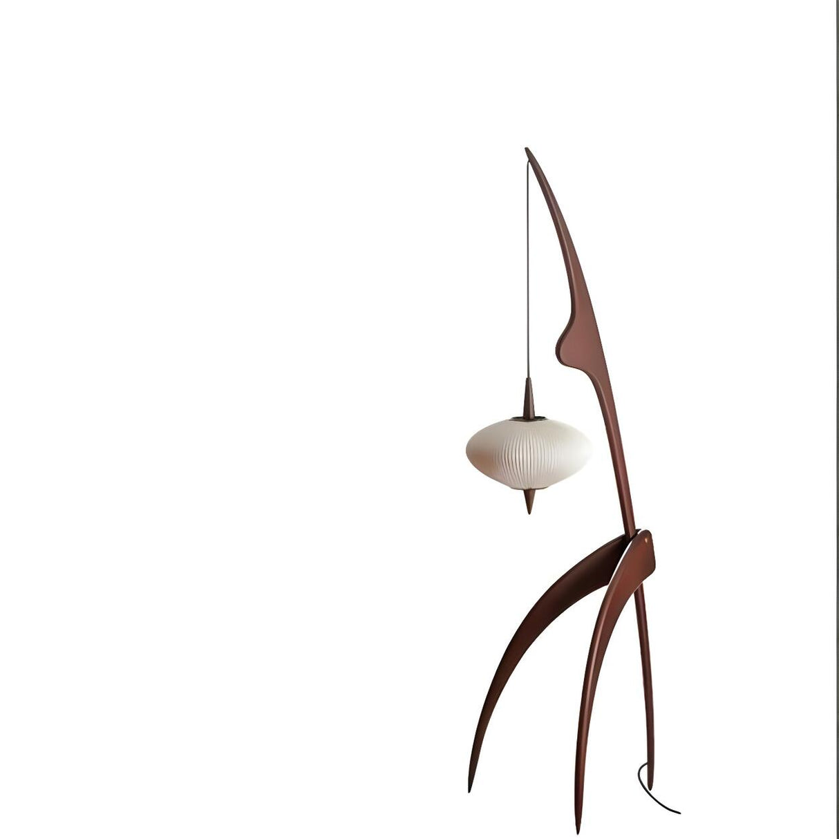 Artistic Lantern Wooden Mantis Modern Floor Lamp Image - 8