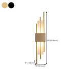 Artistic LED Black and Gold Wall Sconce Image - 14