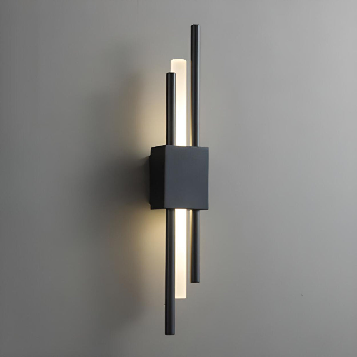 Artistic LED Black and Gold Wall Sconce Image - 6