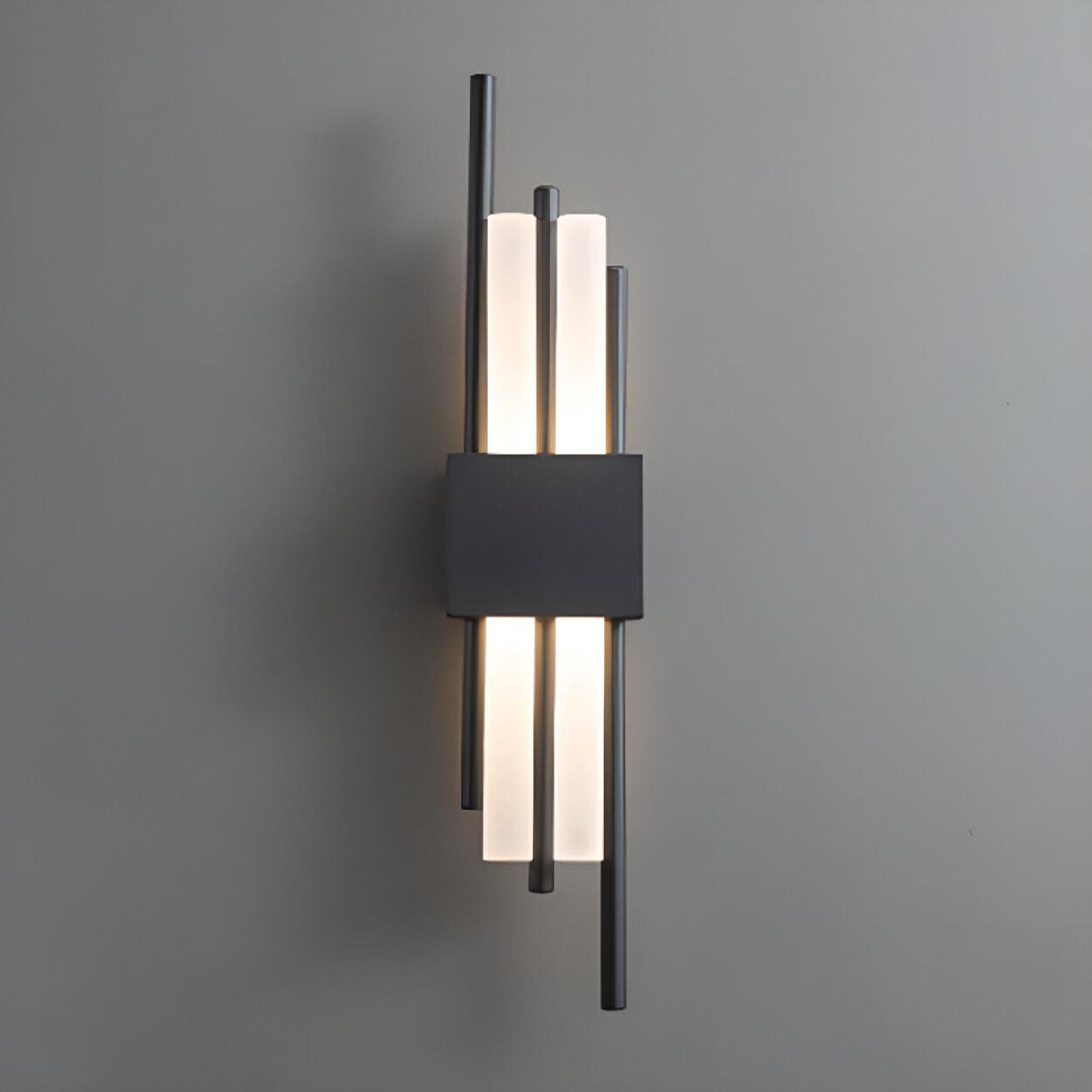 Artistic LED Black and Gold Wall Sconce Image - 7