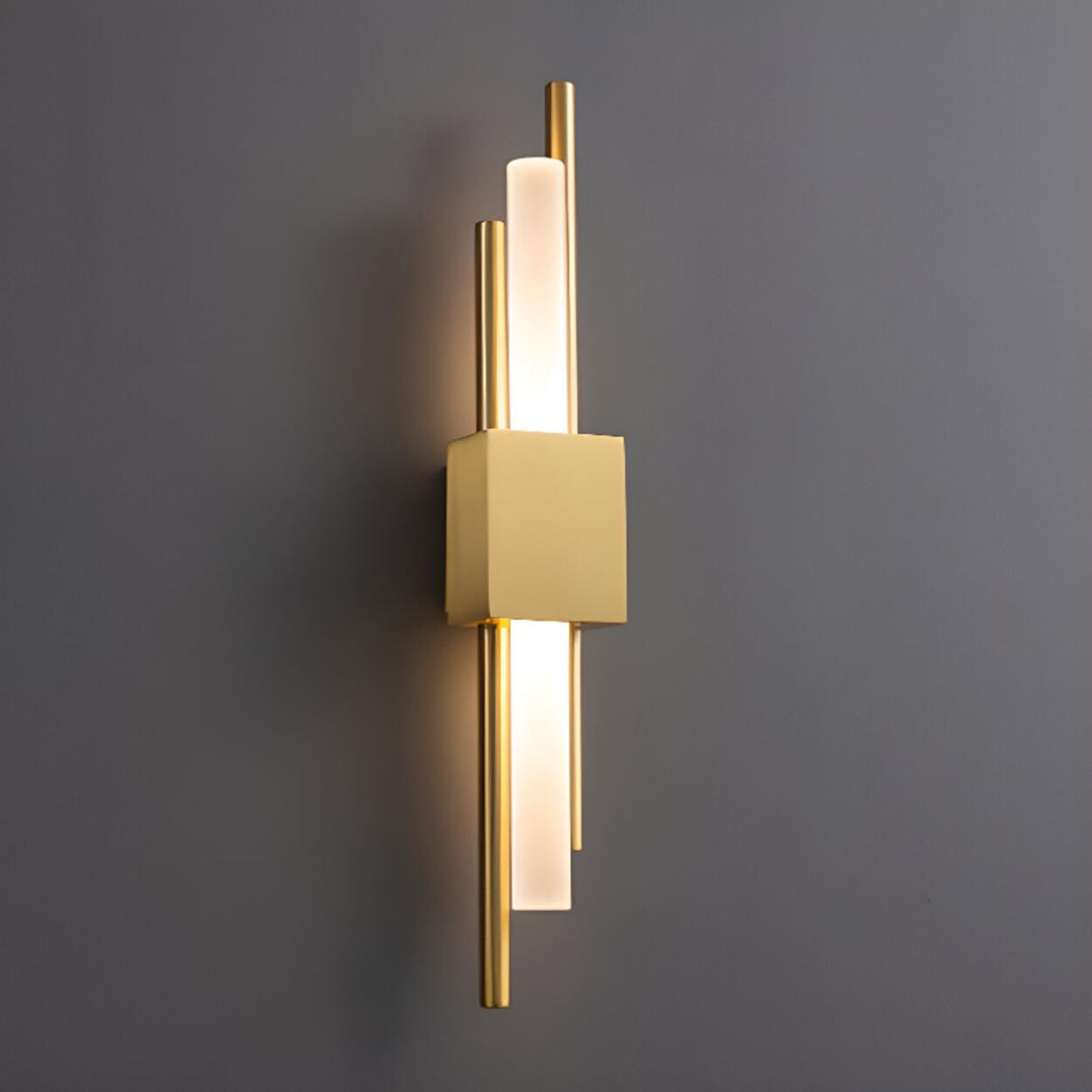 Artistic LED Black and Gold Wall Sconce Image - 8