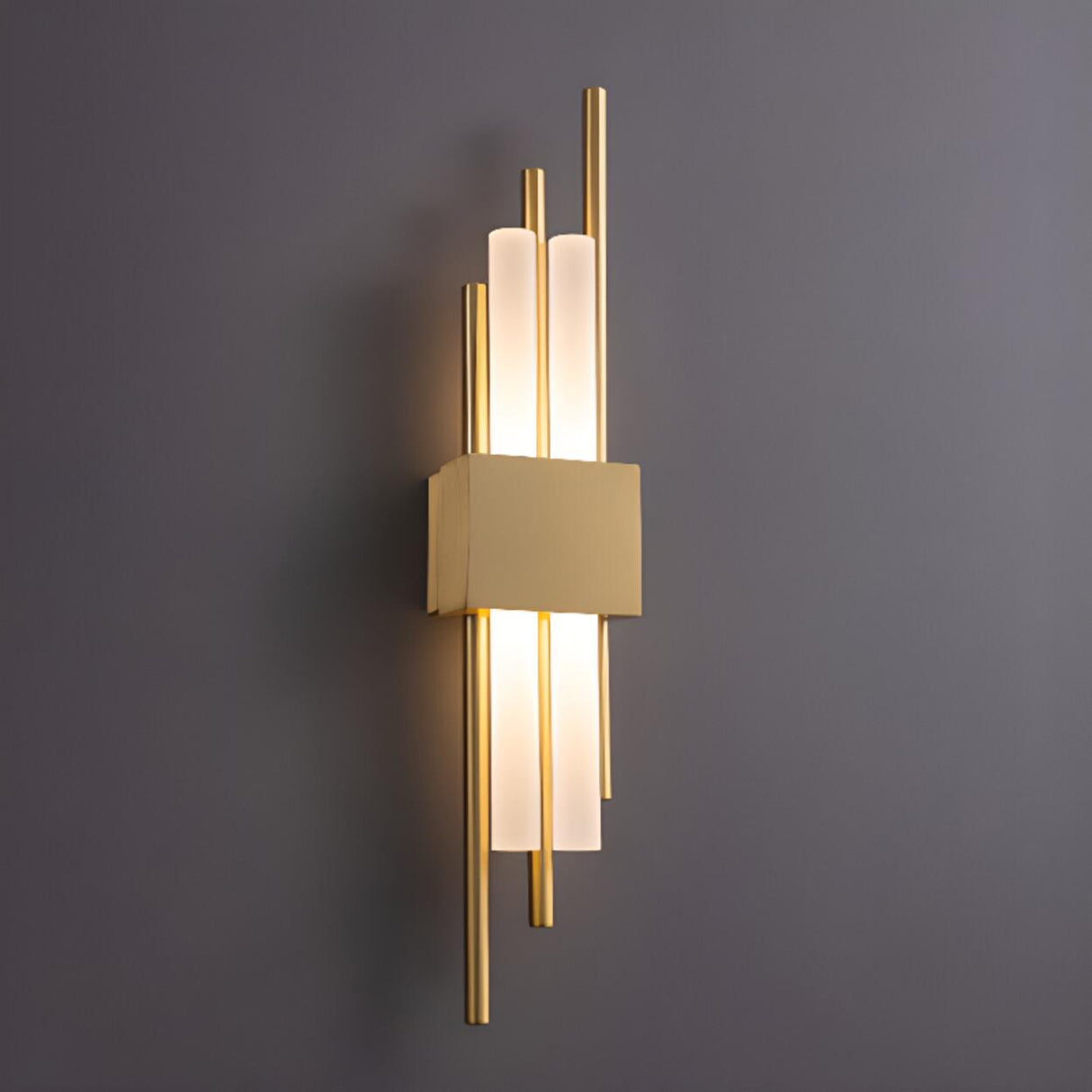 Artistic LED Black and Gold Wall Sconce Image - 9