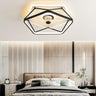 Artistic Linear Geometric LED Ceiling Fan with Light Image - 4