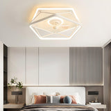 Artistic Linear Geometric LED Ceiling Fan with Light Image - 6