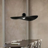 Artistic Living Room Circular Black Round Pendant Light Image - 10