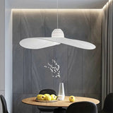 Artistic Living Room Circular Black Round Pendant Light Image - 11