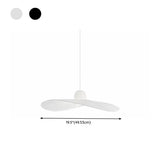 Artistic Living Room Circular Black Round Pendant Light #size