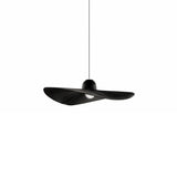 Artistic Living Room Circular Black Round Pendant Light Image - 6