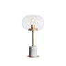 Artistic Marble Base Globe Glass Modern Table Lamp Image - 2