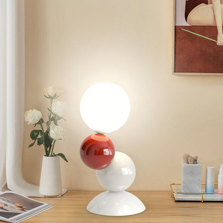 Artistic Modern LED Geometric Spherical Table Lamp Image - 1