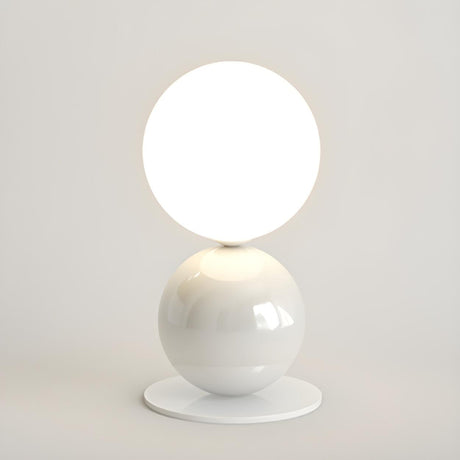 Artistic Modern LED Geometric Spherical Table Lamp Image - 2