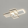 Artistic Modern Linear Geometric Ceiling Fan with Light Image - 2