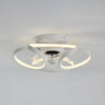 Artistic Modern Linear Spiral Ceiling Fan with Light Image - 4