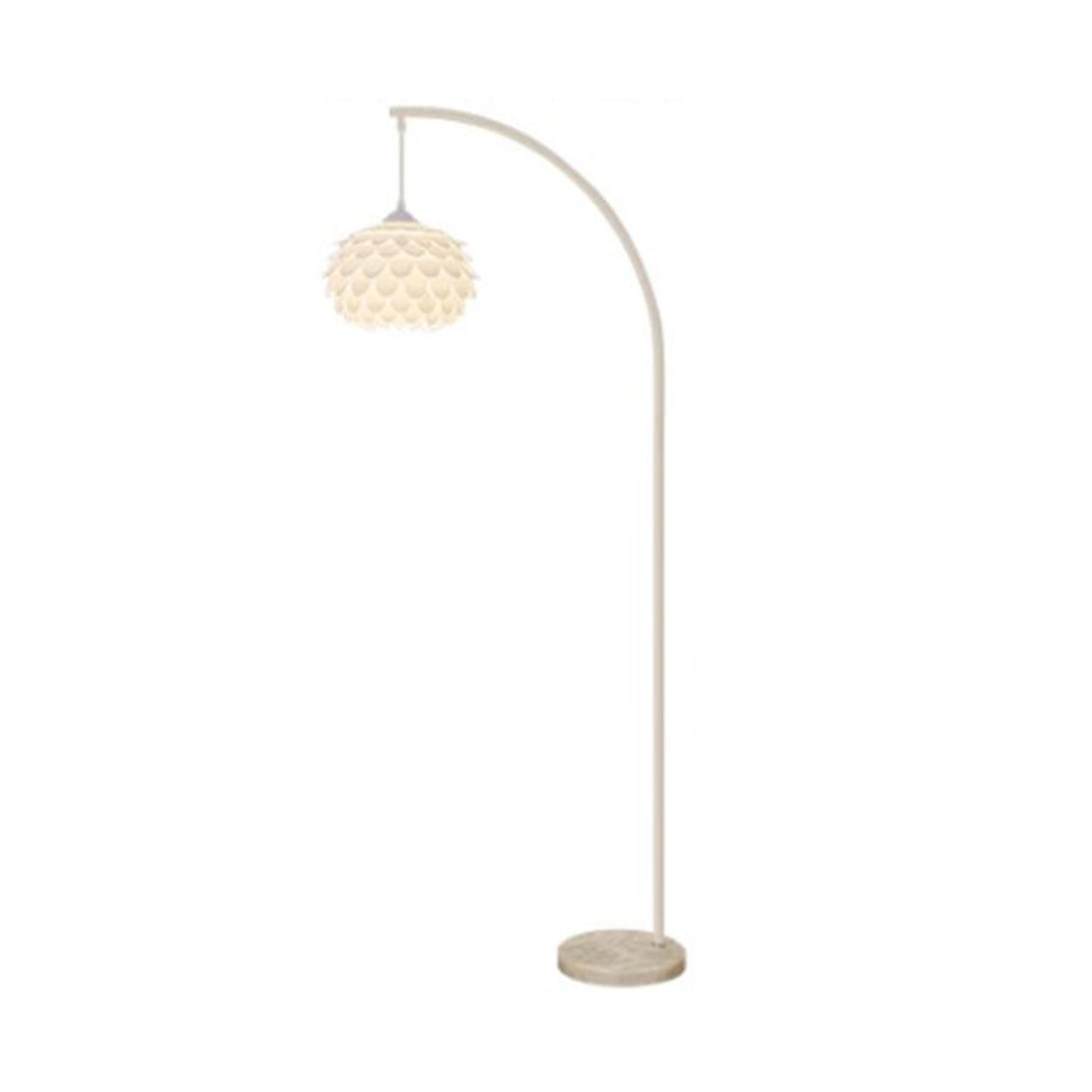 Artistic Modern White Linterna Arch Metal Floor Lamp Image - 5