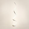 Artistic Modern White Spiral LED Metal Floor Lamp Image - 11