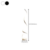 Artistic Modern White Spiral LED Metal Floor Lamp Image - 22