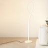 Artistic Modern White Spiral LED Metal Floor Lamp Image - 7