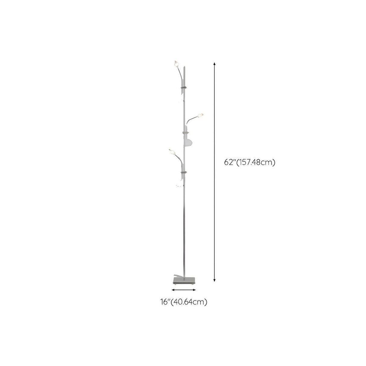 Artistic Multi-Light Branch and Globe Floor Lamp 