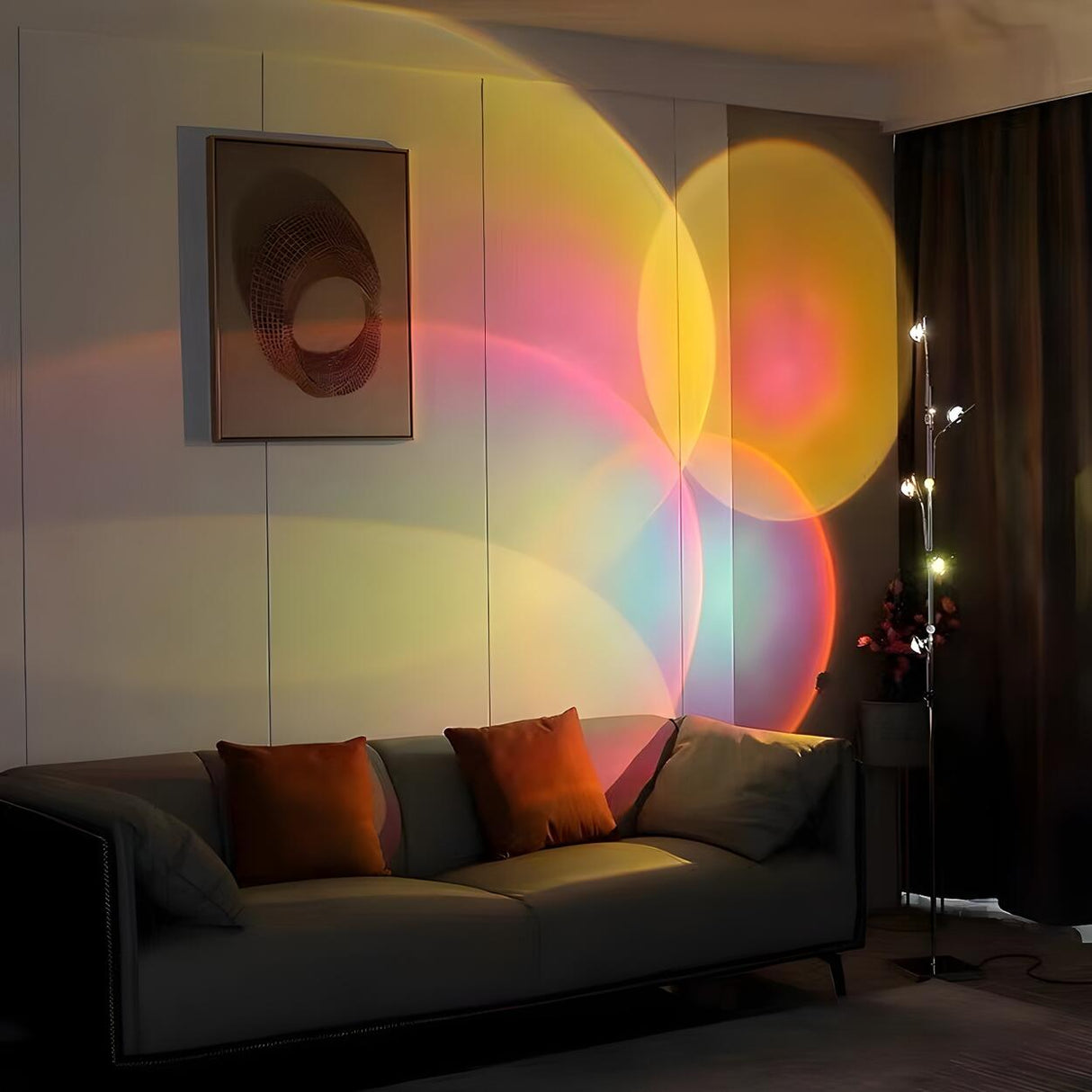 Artistic Multi-Light Branch and Globe Floor Lamp Image - 4