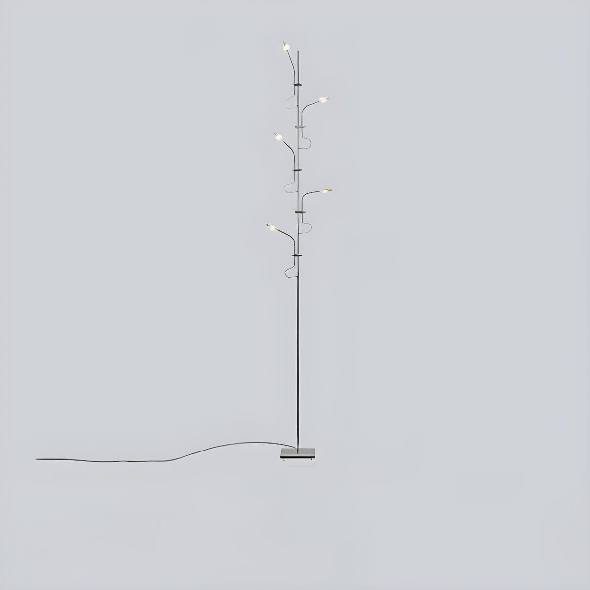 Artistic Multi-Light Branch and Globe Floor Lamp Image - 6