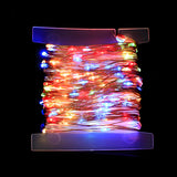 Artistic Outdoor Christmas Copper Wire String Lights Image - 11