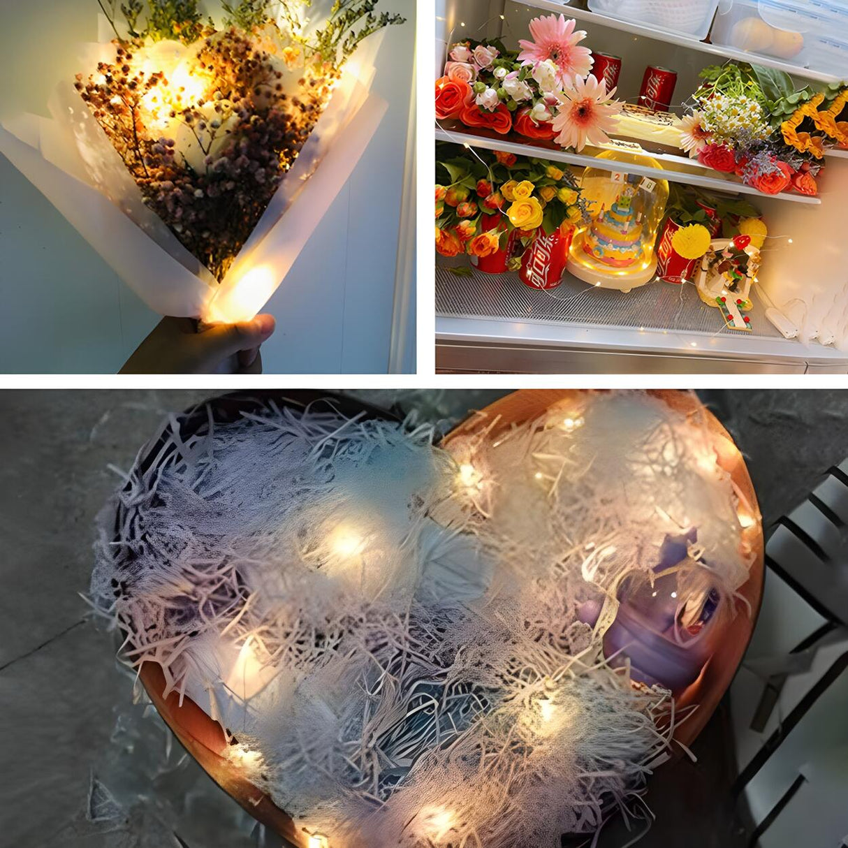 Artistic Outdoor Christmas Copper Wire String Lights Image - 15