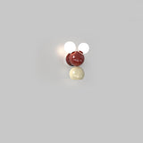 Artistic Planet White Frosted Glass Globe Wall Sconce Image - 3