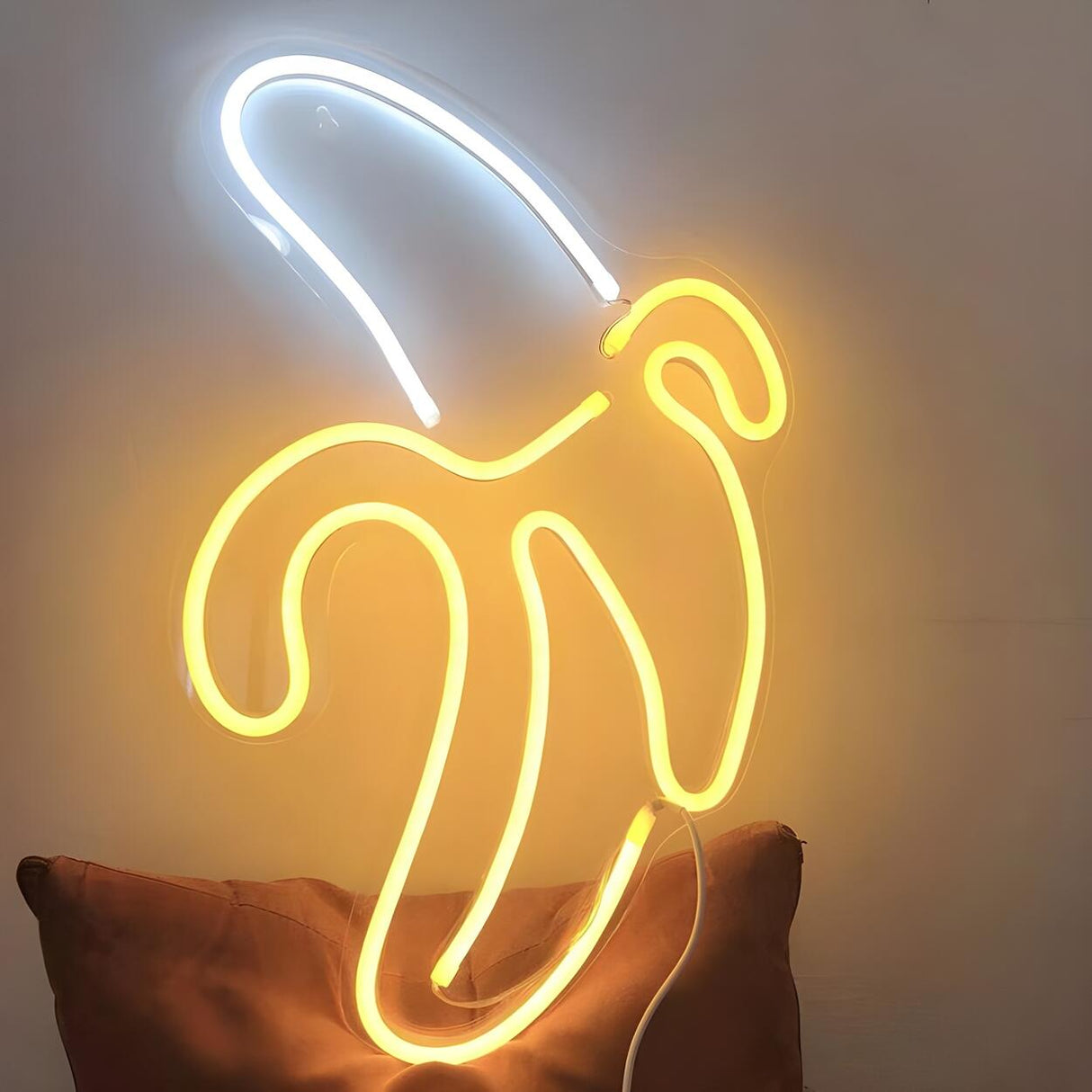 Artistic Plastic Cartoon Banana Neon LED Night Light Image - 1