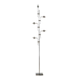 Artistic Projection Multi-Light Sliver Branch Floor Lamp Image - 5